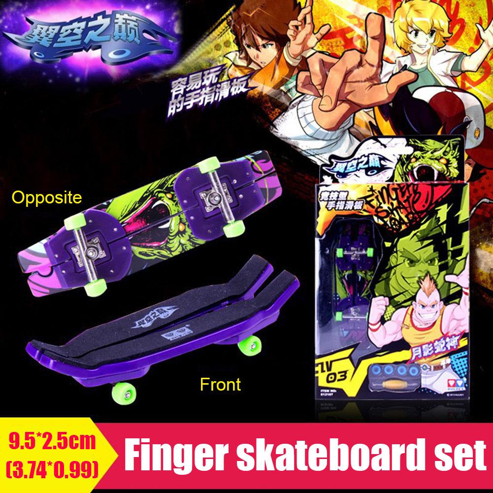 Bộ Ván Trượt Ngón Tay Mini Bằng Gỗ Kèm Vòng Bi Độc Đáo Cho Bé