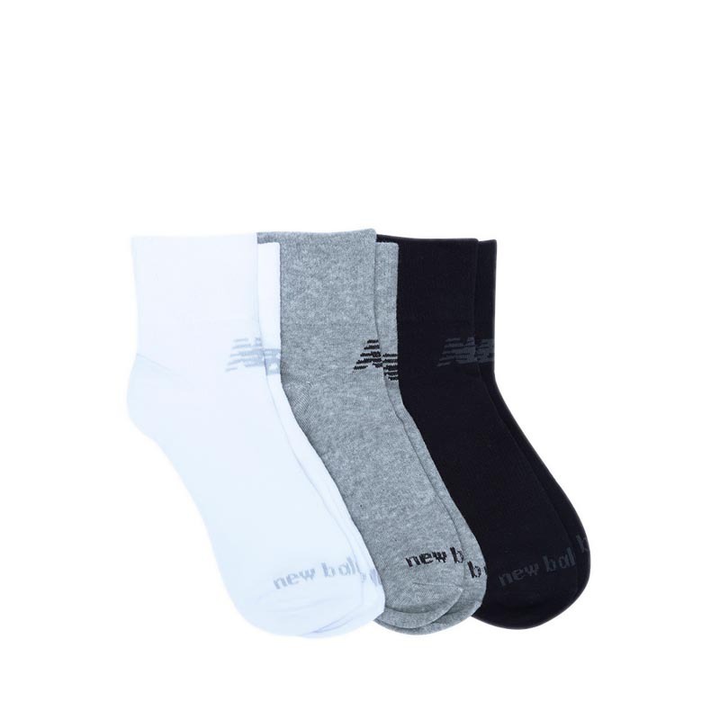 3 Đôi Vớ New Balance Performance Cotton Flat Knit Ankle Unisex - White