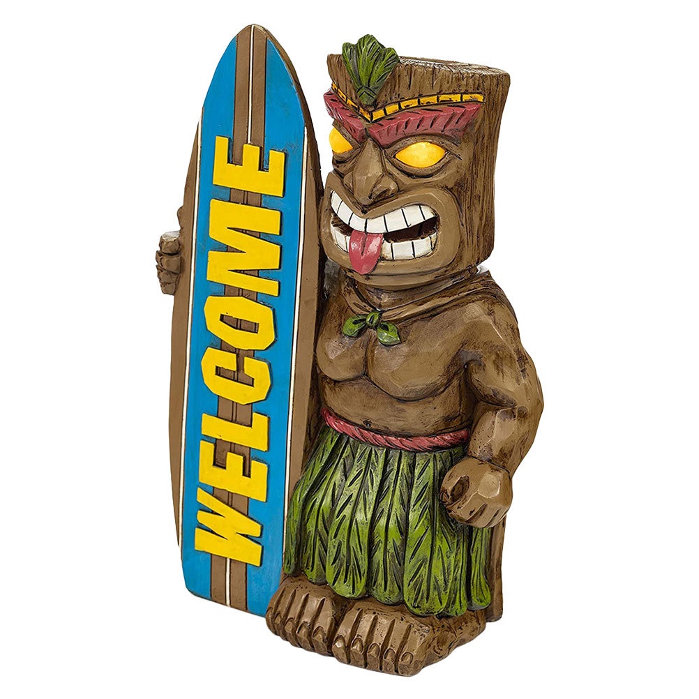 Tượng Người Tiki Bằng Kim Loại Trang Trí Halloween