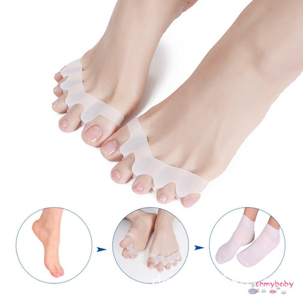 [Ready] 5 Lỗ Đàn Hồi Cao Ngón Chân Tay Máy Duỗi Hallux Valgus Corrector Băng Tách Chăm Sóc Bàn [Z/1]