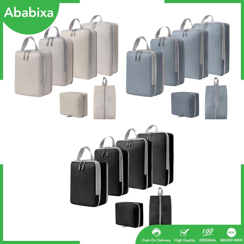 [Ababixa] Set 6 Túi Nén Đựng Đồ Dùng Cá Nhân Mang Đi Du Lịch Thoáng Khí