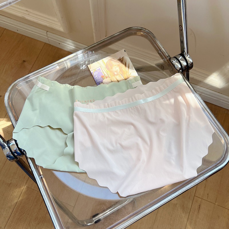 Quần Lót Lụa Lạnh Mềm Mại Thoáng Khí Thời Trang Mùa Hè Cho Nữ