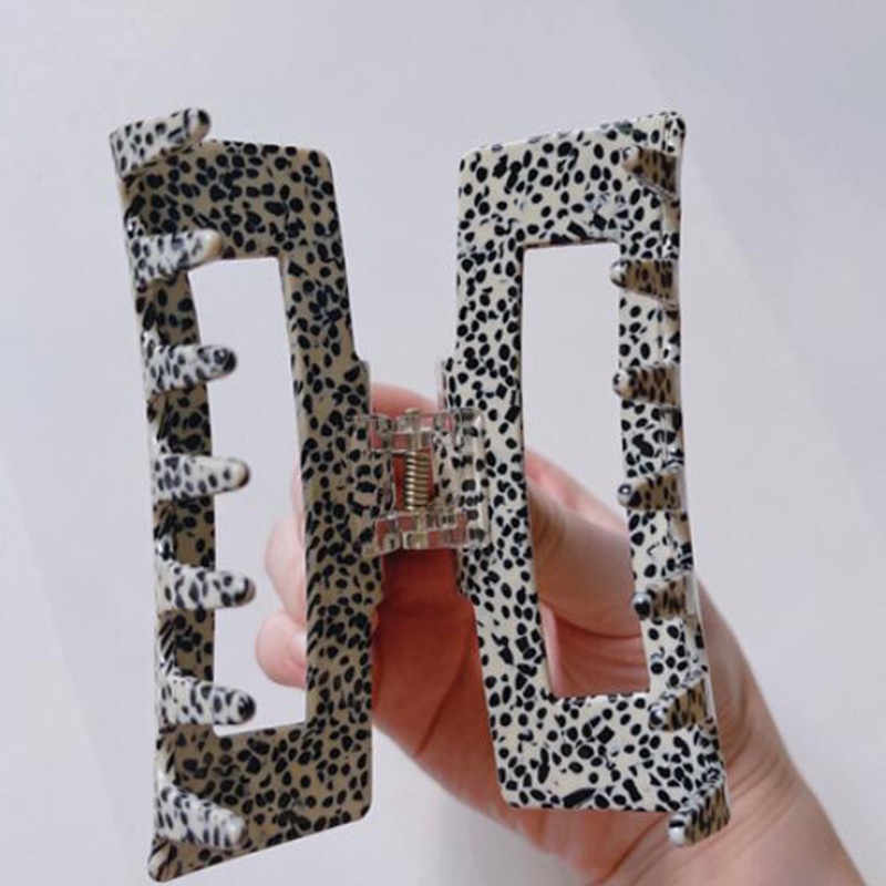 Kẹp Tóc Hình Vuốt Cá Mập Bằng Nhựa Resin Phong Cách Vintage Cho Nữ