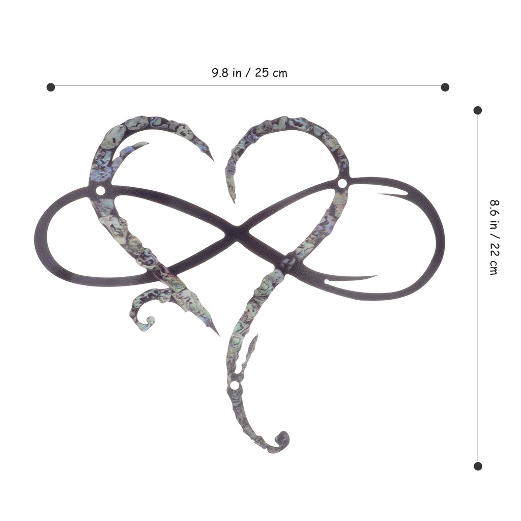 Biển Hiệu Treo Tường Trang Trí Hình Trái Tim Bằng Sắt