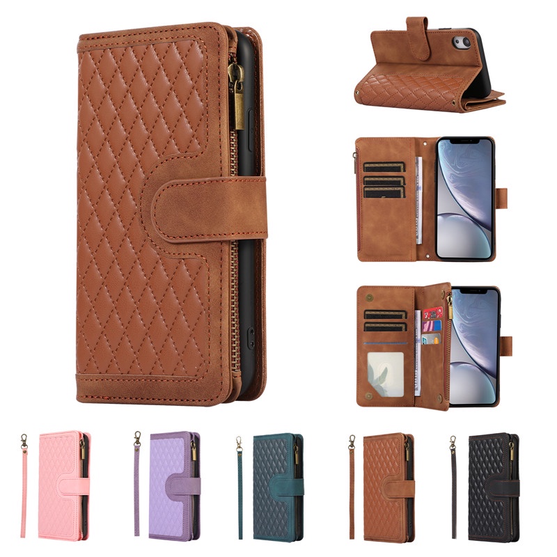 Bao Da Điện Thoại Kiêm Ví Gập Đựng Thẻ Sành Điệu Cho IPhone 11 Pro XS Max X XR 8 7 6 6s Plus SE