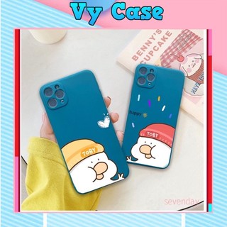 Ốp lưng e hình đôi vịt TOBY happy cute cạnh vuông giả ip12 5/5s/6/6plus/6s/7/7plus/8/8plus/x/xr/xs/11/12/pro/m