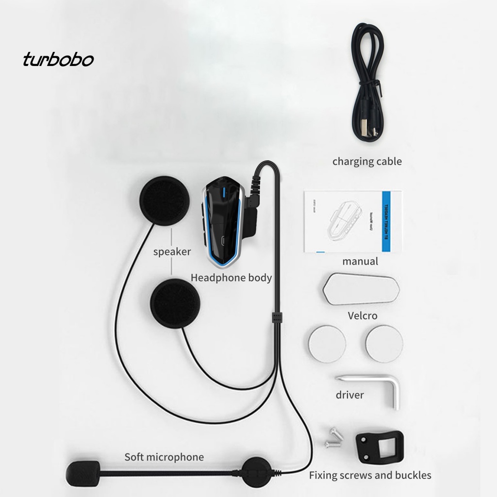 Tai Nghe Bluetooth 5.0 Chống Thấm Nước Chuyên Dụng Cho Mũ Bảo Hiểm QTB35