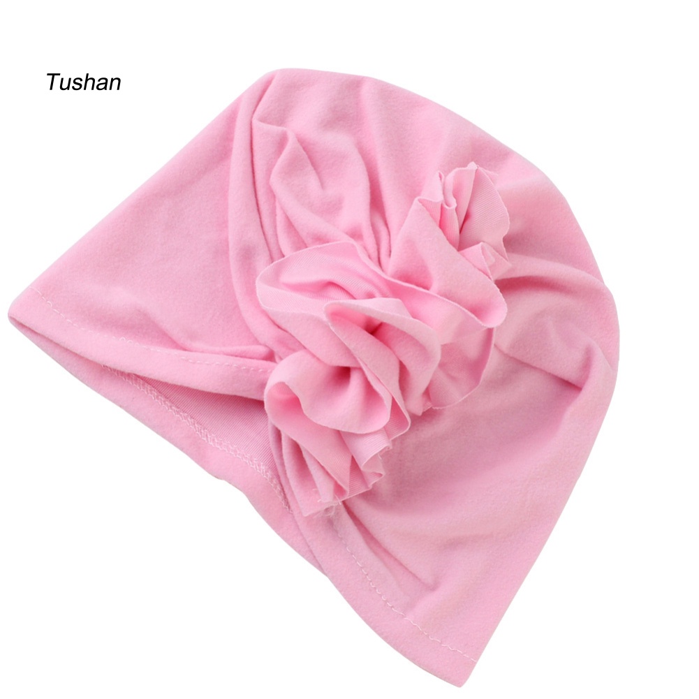 Mũ Cotton Màu Trơn Thoáng Khí Thắt Nút Thời Trang Xuân Hè Cho Bé Sơ Sinh