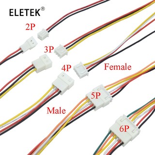 Set 5 cặp đầu nối dây điện 2.54 2p 3p 4p 5p 6pin 2.54mm pitch 26awg xh 2.54 2p 3p 4p 5p 6pin