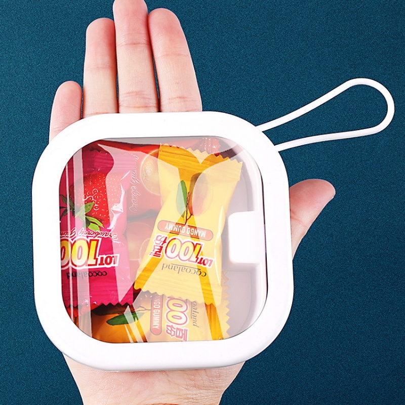 Hộp Nhựa Trong Suốt Đựng Kẹp Tóc / Trang Sức Để Bàn Chống Bụi Tiện Dụng Mang Theo Du Lịch