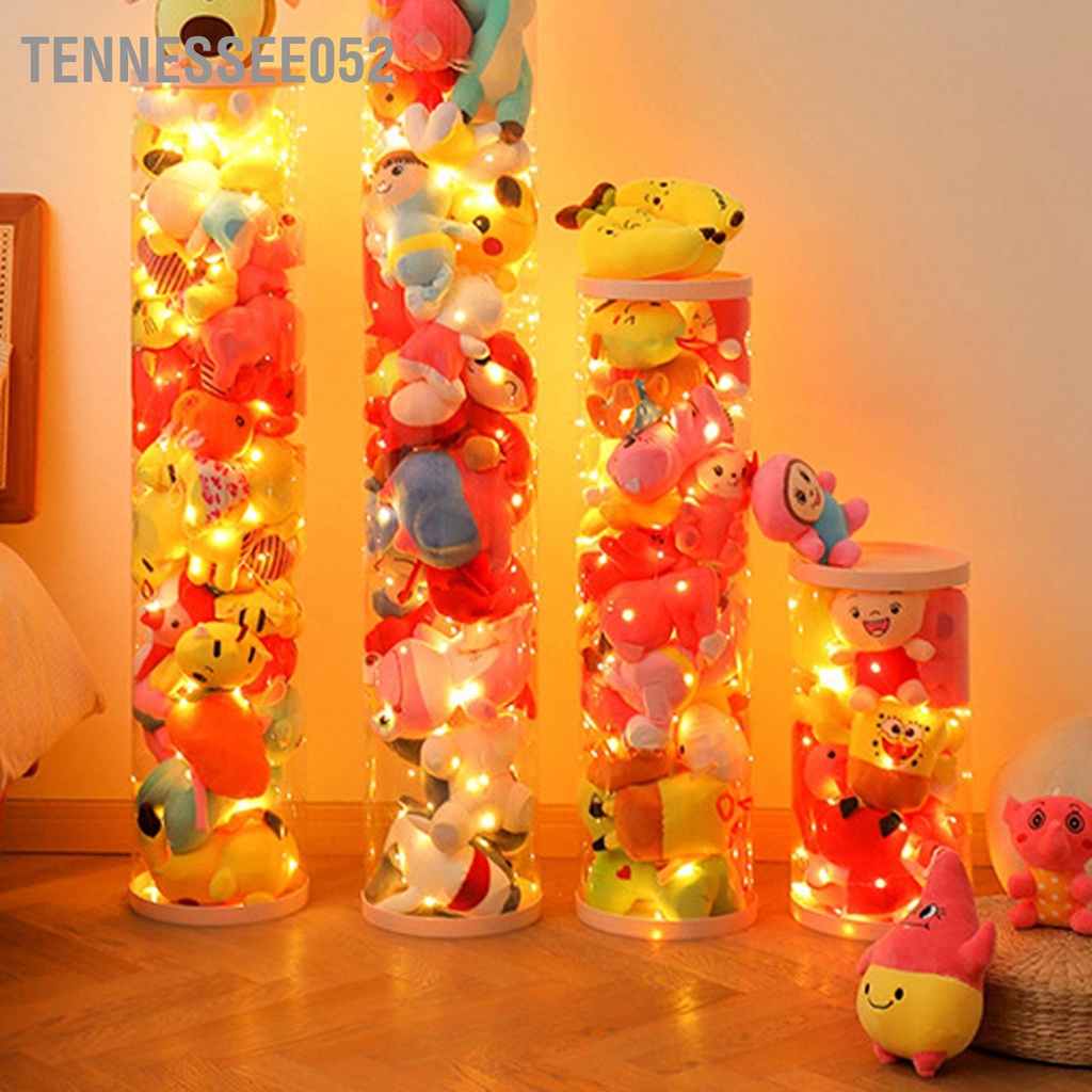 Tennessee052 Búp Bê Sang Trọng Xô Lưu Trữ Trong Suốt Đồ Chơi Trẻ Em Giỏ Đựng Hộp Dung Tích Lớn PVC Ống Hình Trụ