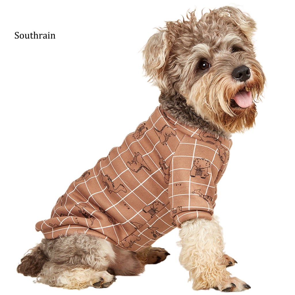 Áo Hoodie Bằng Polyester Mềm Ấm Áp In Họa Tiết Khủng Long Đáng Yêu Cho Thú Cưng
