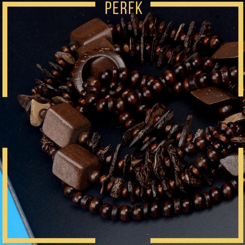 Vòng cổ Bohemia Mặt Vỏ Dừa Phong Cách Retro