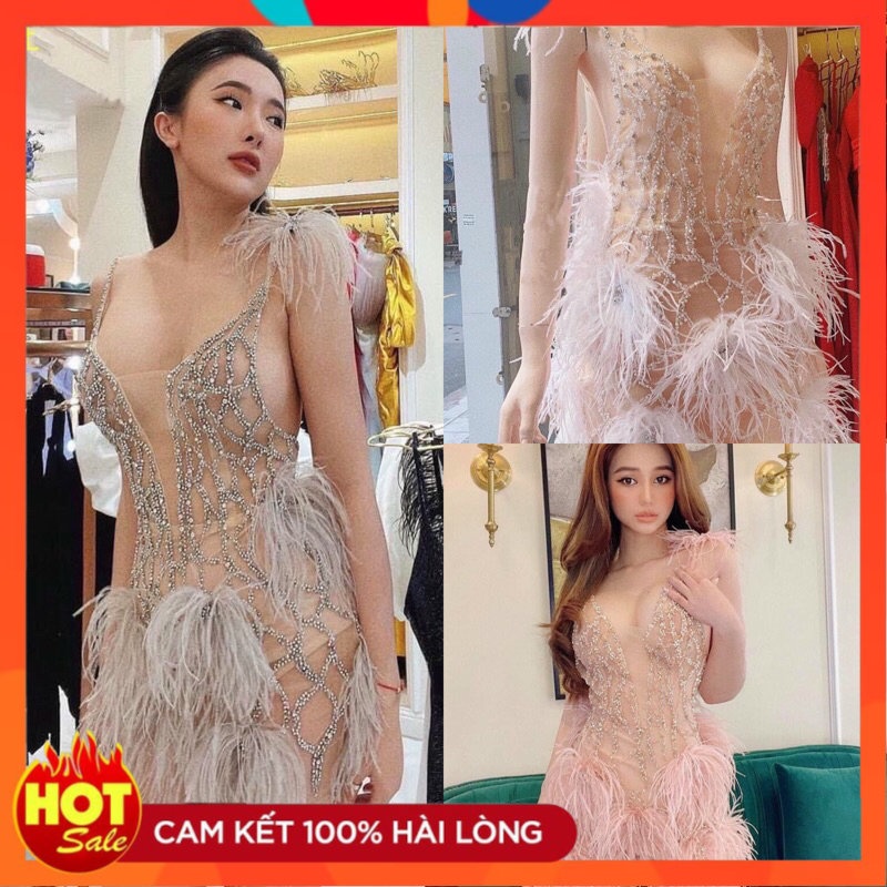 ĐẦM BODY ĐÍNH LÔNG CAO CẤP-SL - Yêu Shop 85