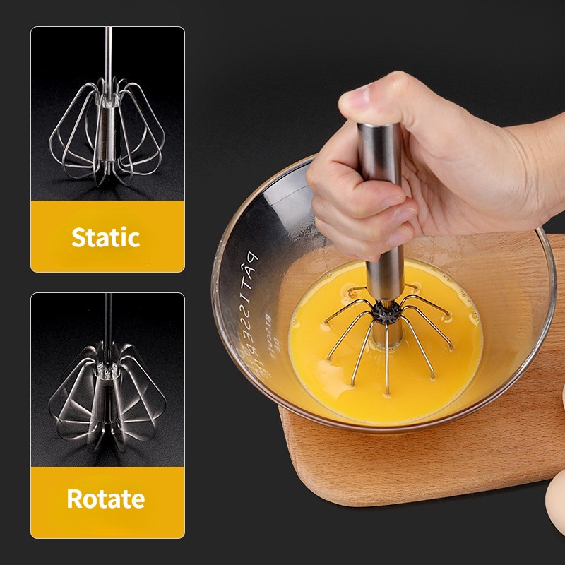 Dụng Cụ Đánh Trứng Bán Tự Động Bằng Thép Không Gỉ