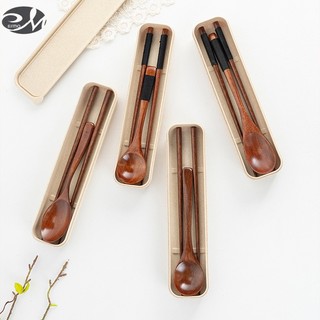 Bộ muỗng đũa gỗ phong cách nhật bản