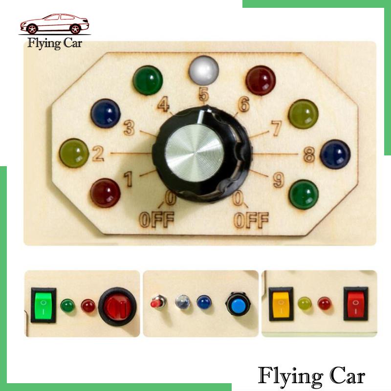 Đồ Chơi Bảng Công Tắc Đèn Cảm Ứng Bằng Gỗ Lzdjfmy2 Dành Cho Trẻ Em