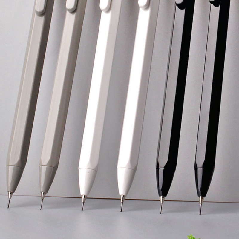 Bút Chì Bấm Bằng Nhựa Kèm Lõi Thay Thế 0.5 / 0.7mm 2B