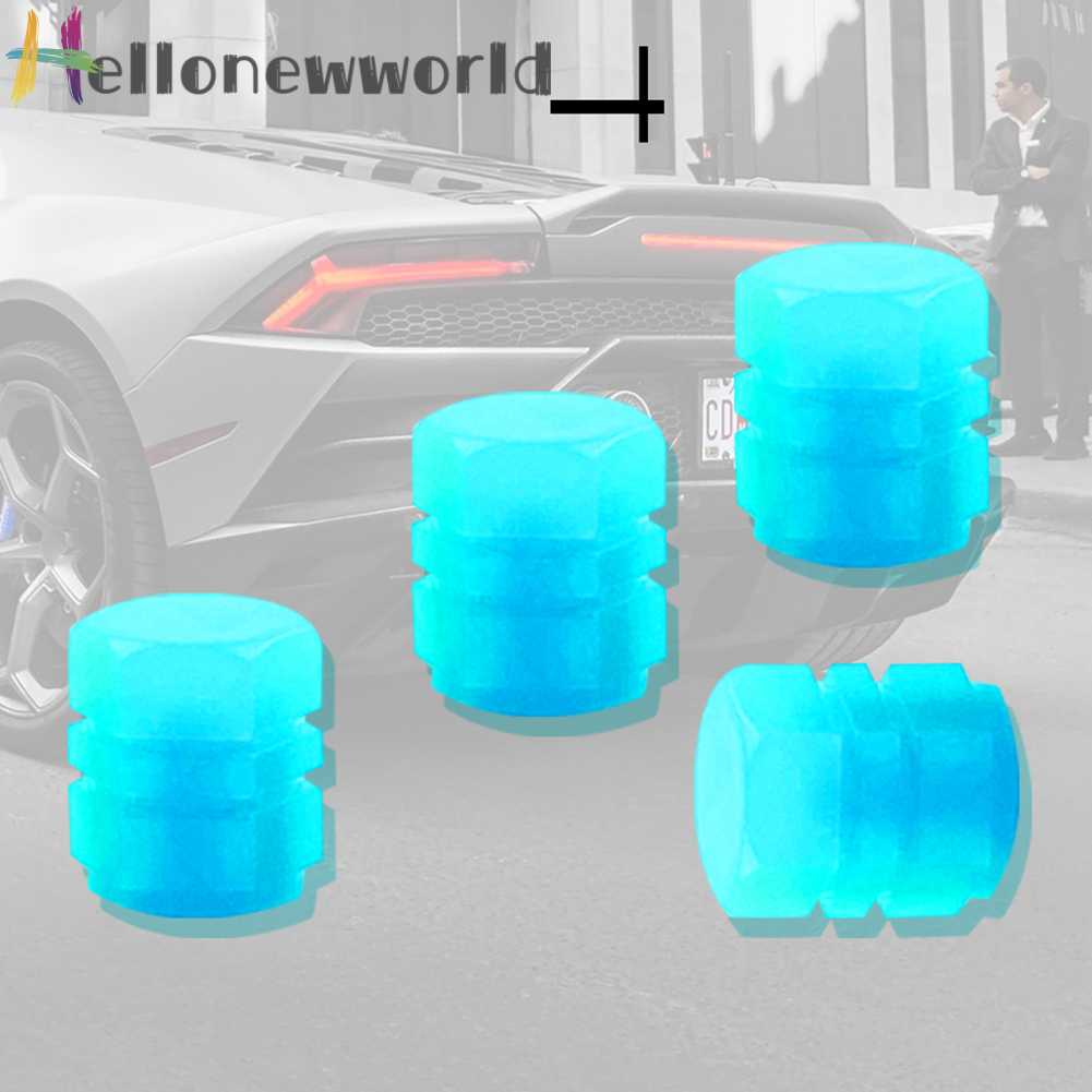 Set 4 Nắp Van Lốp Xe Phát Sáng Trong Đêm Độc Đáo