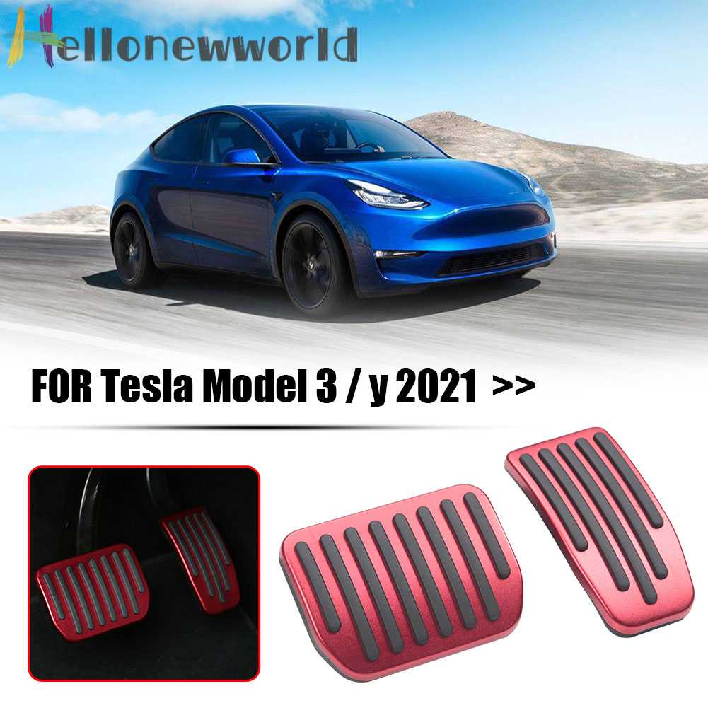 Bộ Bọc Bàn Đạp Phanh / Chân Ga Chống Trượt Cho Tesla Model 3 Y 2021
