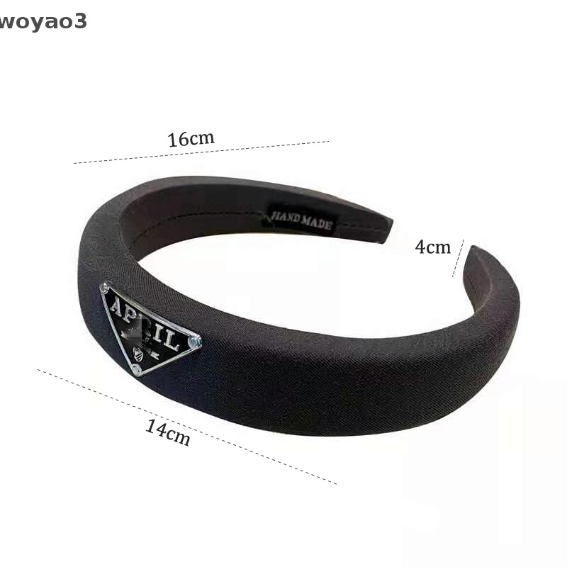 [woyao3] Băng Đô Xốp Dày Hình Tam Giác Rộng Vành Đa Năng Phụ Kiện Tóc Hàng Chất Lượng Cao