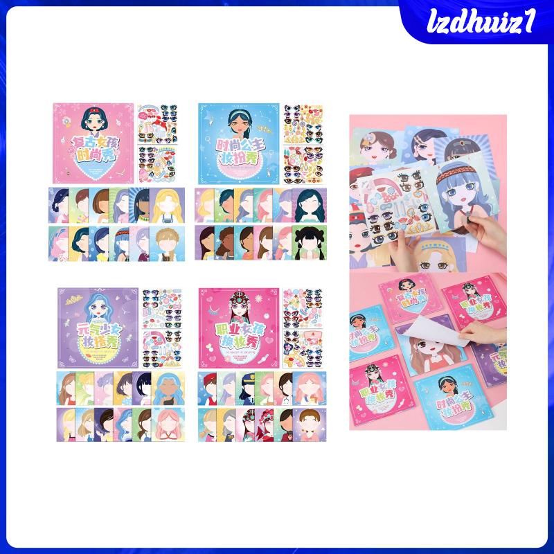 Sticker Dán Trang Trí Hình Búp Bê Công Chúa Xinh Xắn