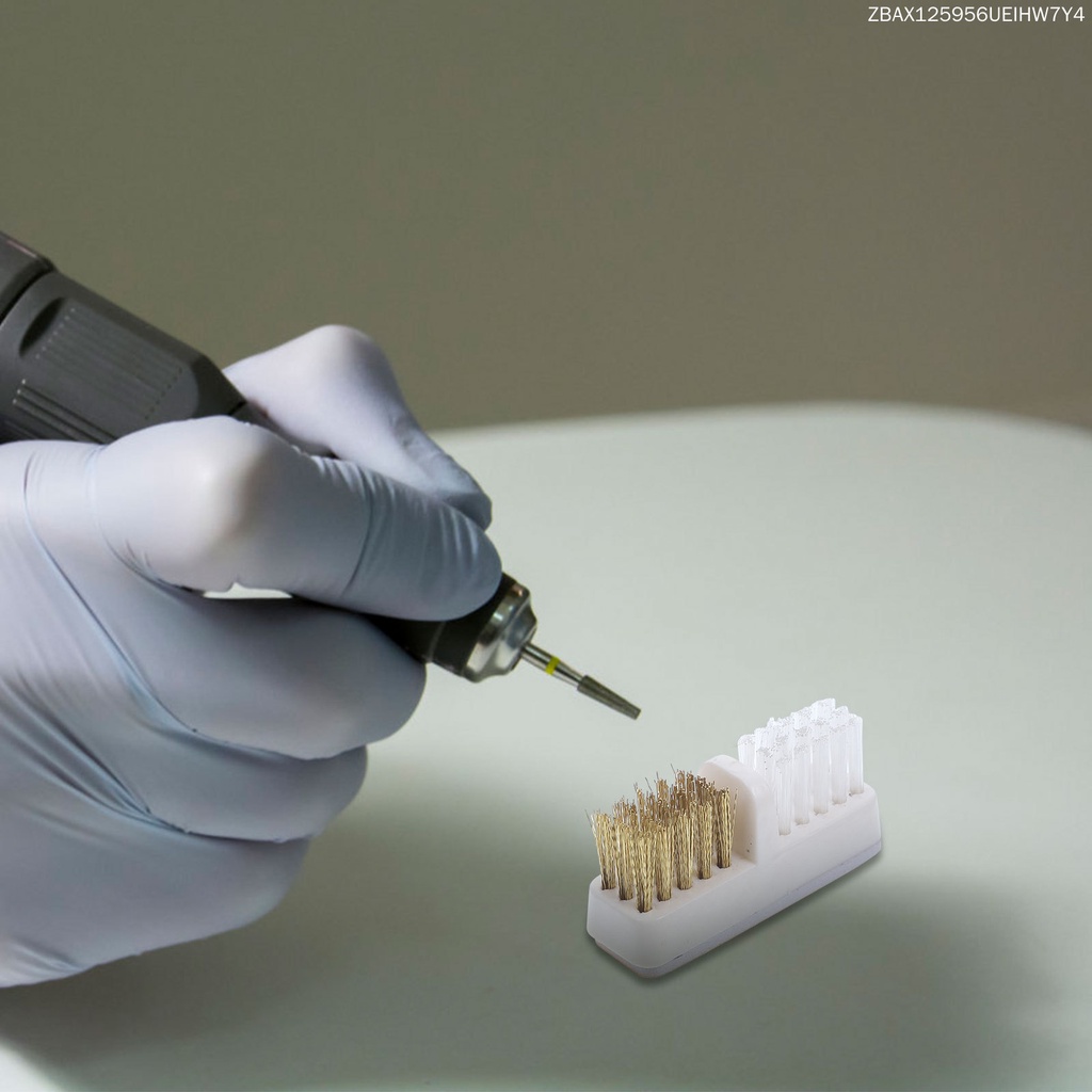 Bộ 3 Bàn Chải Làm Sạch Đầu Mài Móng Tay