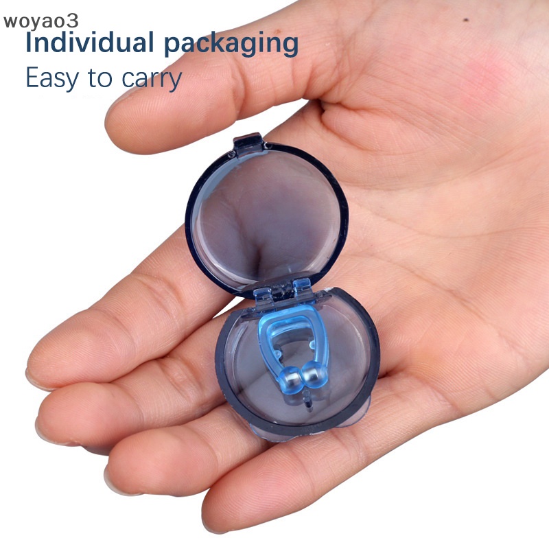 1 / 2 / 4 / 6 Kẹp Mũi Chống Ngáy Chất Liệu Silicone Từ Tính Tiện Dụng woyao3