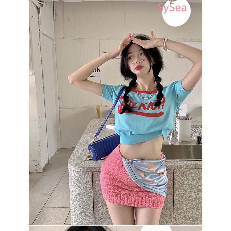 Áo Dệt Kim Cổ Vuông Thiết Kế Quyến Rũ Cho Nữ