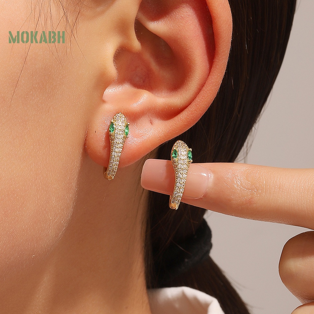 1 Đôi Bông Tai Kim Loại Lấp Lánh Chống Oxy Hóa Chống Gỉ Màu Sắc Đơn Giản Dành Cho Nữ