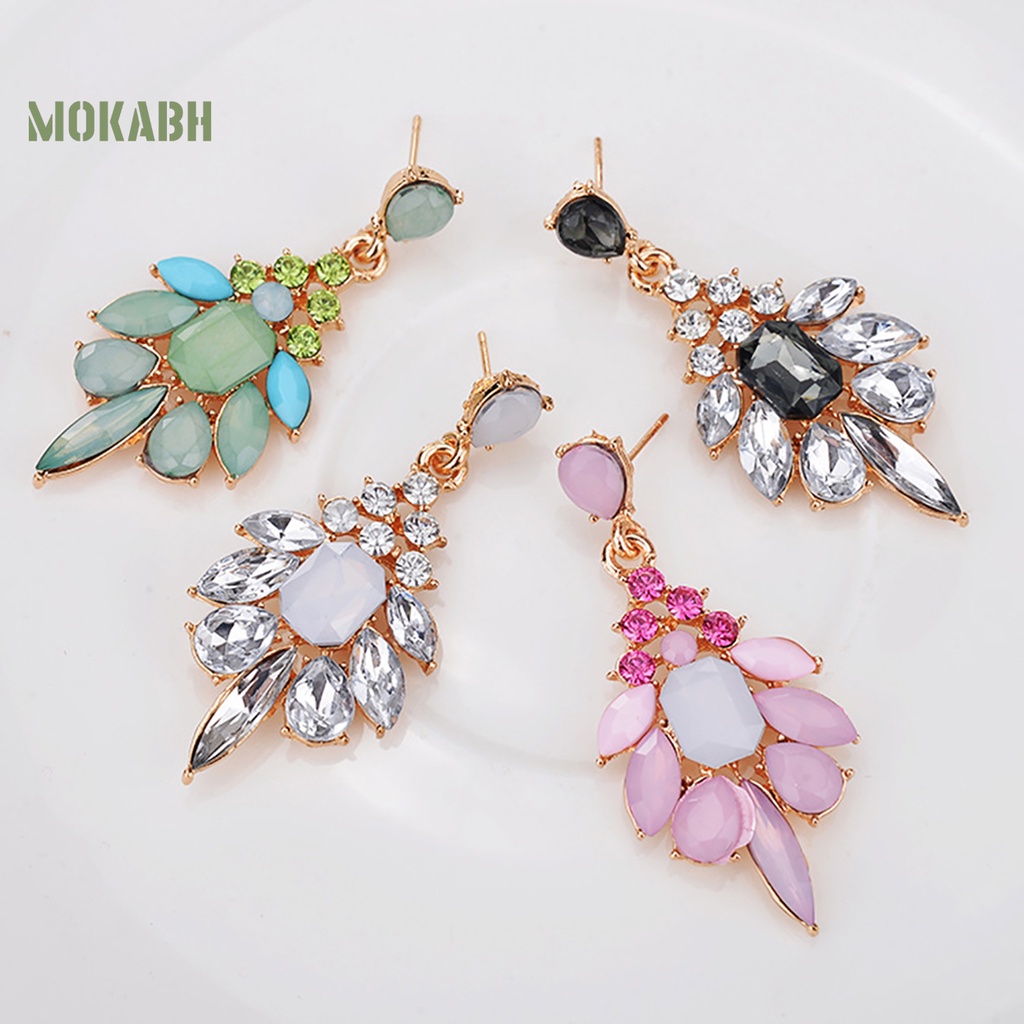 1 Đôi Bông Tai Hình Giọt Nước Bằng Hợp Kim Quyến Rũ Dành Cho Nữ