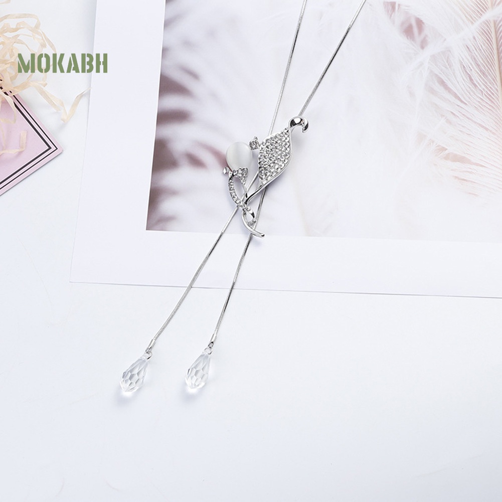 Vòng cổ HợP Kim ĐíNh NgọC MắT MèO ThờI Trang