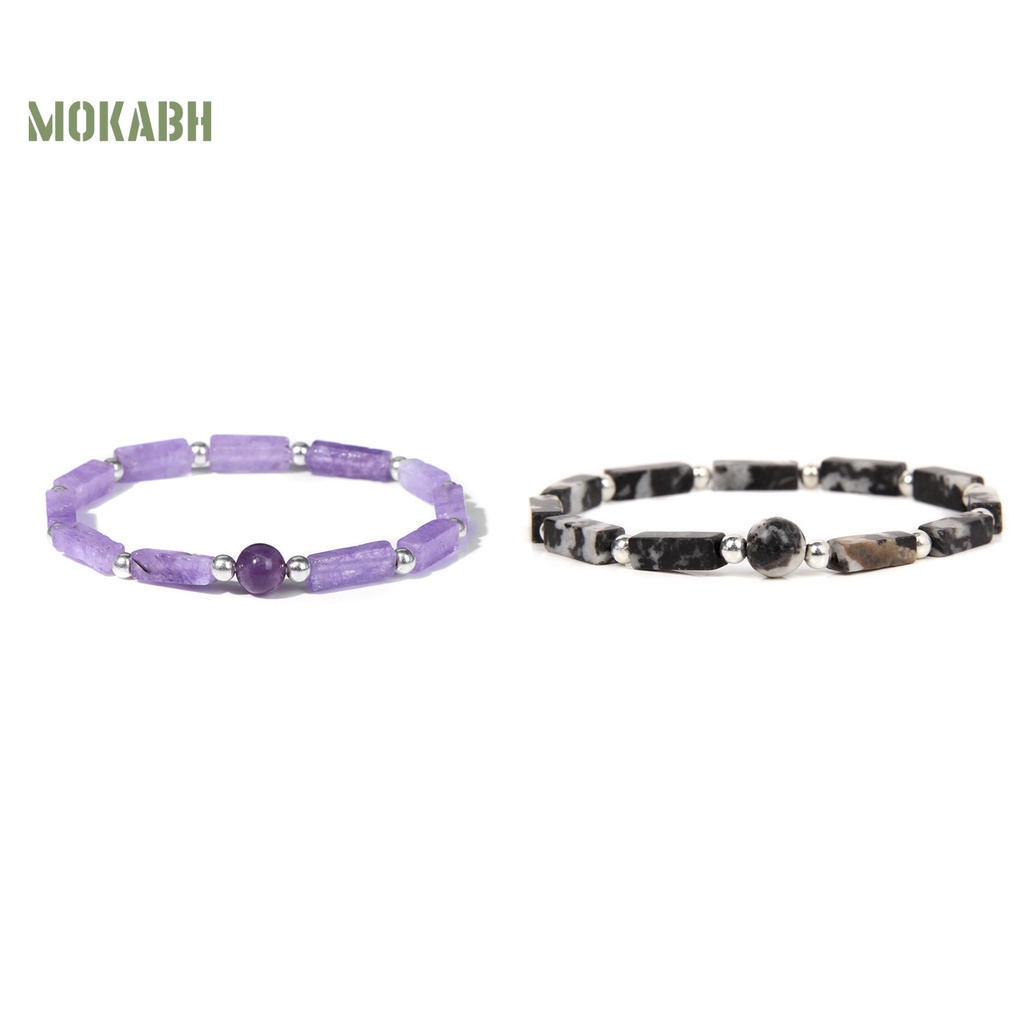 Vòng Tay Chuỗi Hạt Đá Tự Nhiên Siêu Nhẹ Không Gây Kích Ứng Dễ Sử Dụng Thời Trang Cho Cặp Đôi