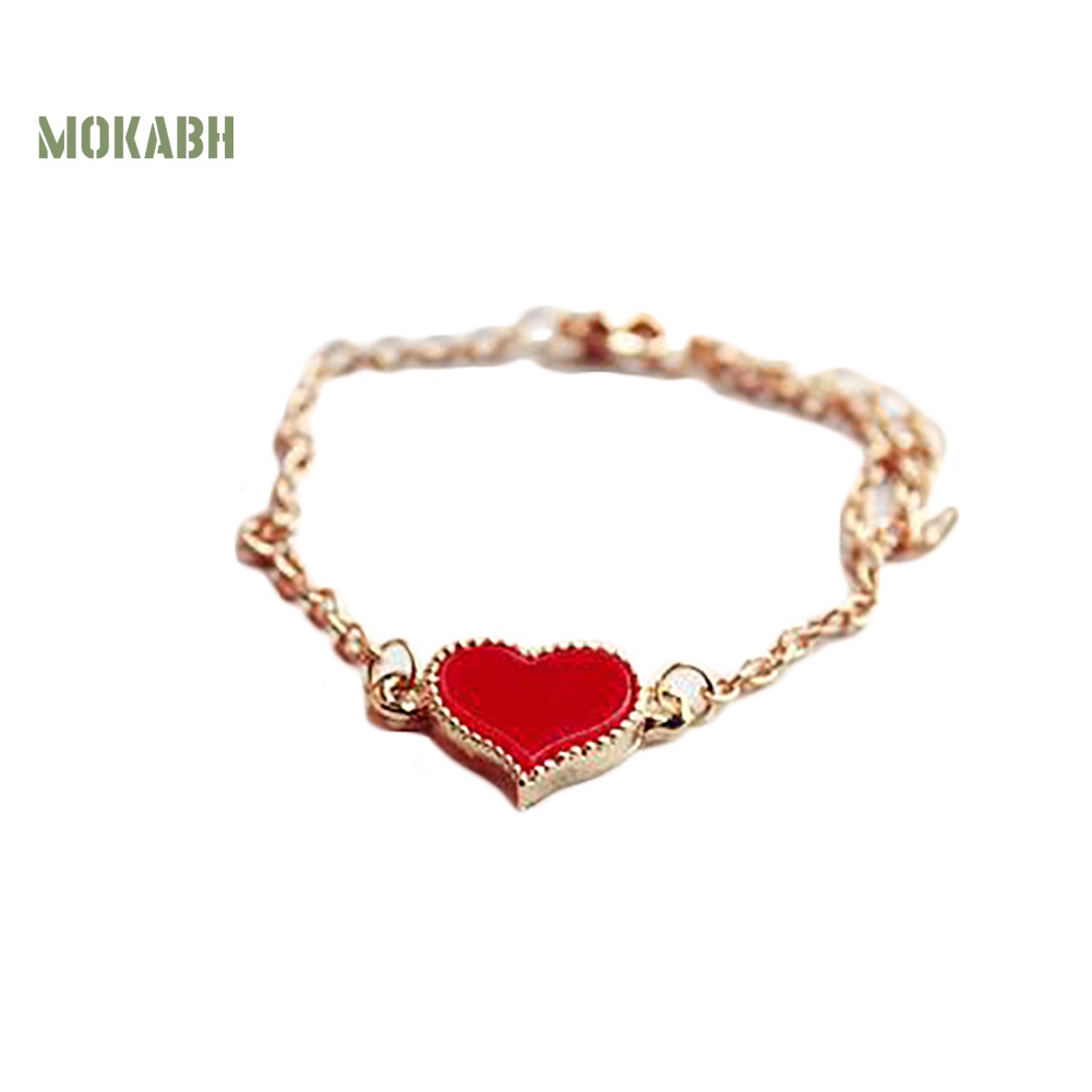 Vòng Đeo Tay Thiết Kế Hình Trái Tim Cho Nữ