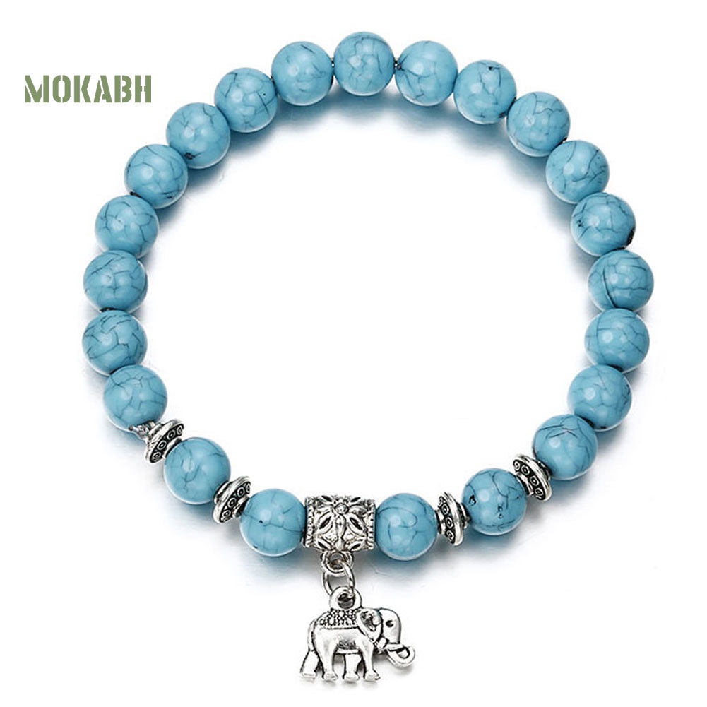 (Hot) Vòng Tay HìNh Voi ĐíNh Đá Xinh XắN