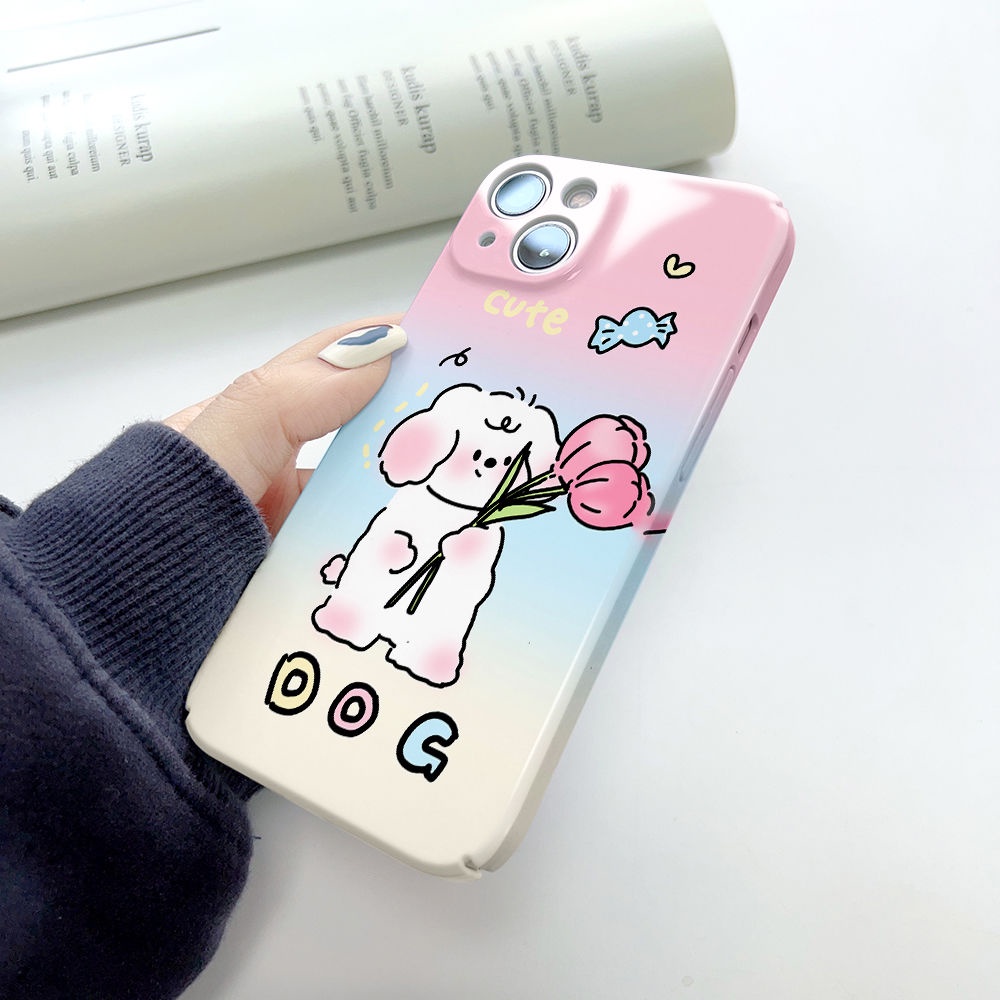 Ốp Điện Thoại Họa Tiết Hoạt Hình Chú Chó Dễ Thương Cho iPhone13 147pro / / maxplus 11 12 8x