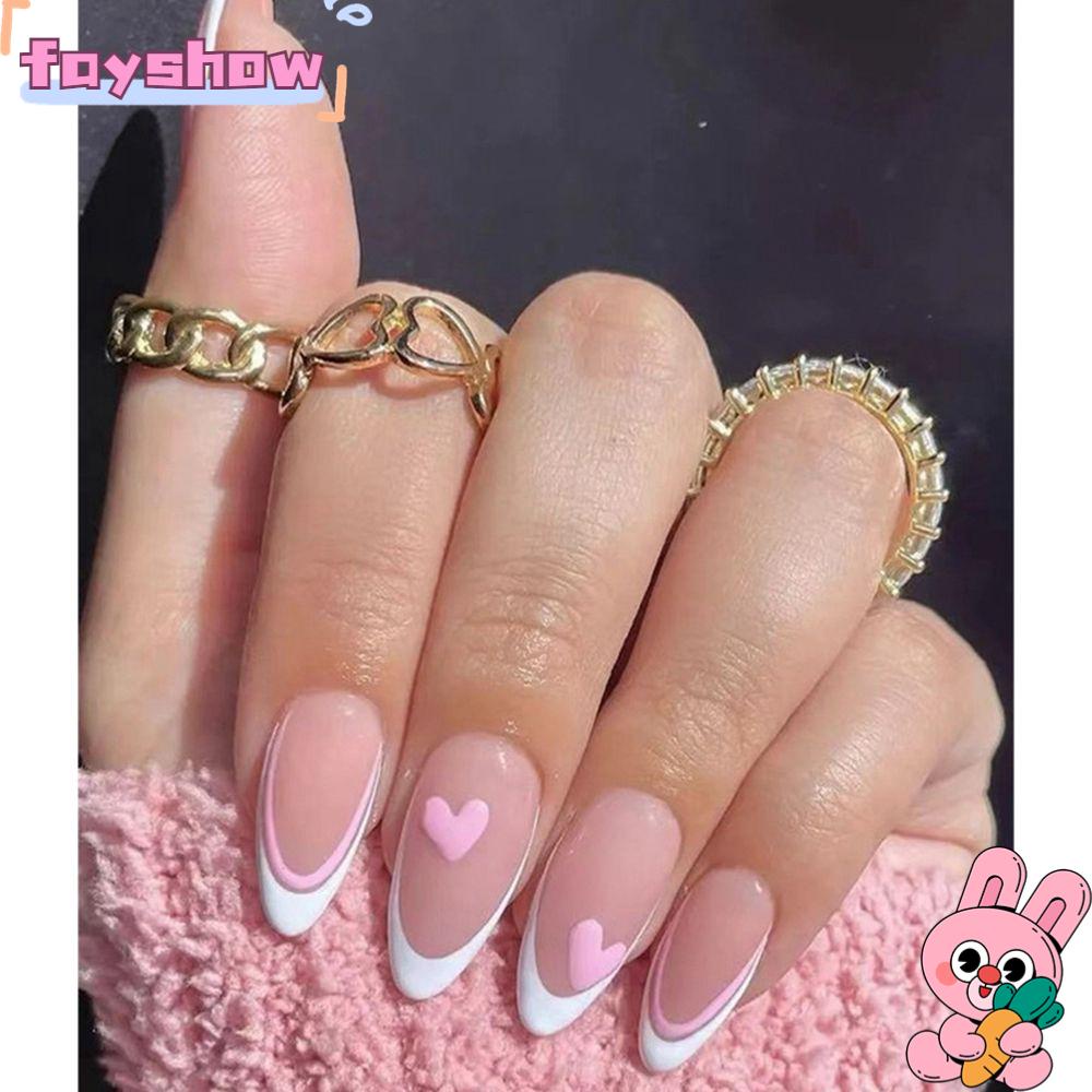 Hộp 24 Móng Tay Giả Che Phủ Toàn Diện Tháo Rời Được