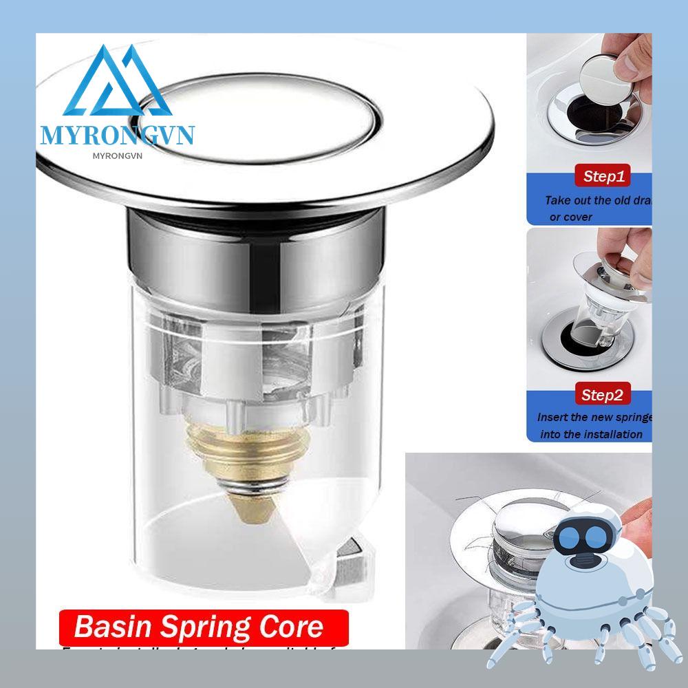 Nắp Chặn Cống Thoát Nước Bồn Rửa Mặt Bằng Thép Không Gỉ