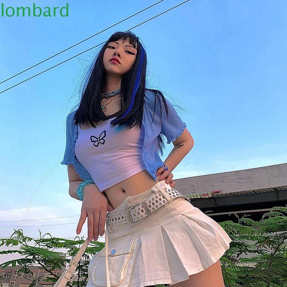 Thắt Lưng Da PU Phong Cách Lolita Cổ Điển Cho Nam Và Nữ Y2K|Dây Đeo Thắt Lưng Phong Cách Gothic Hàn Quốc Cho Nữ