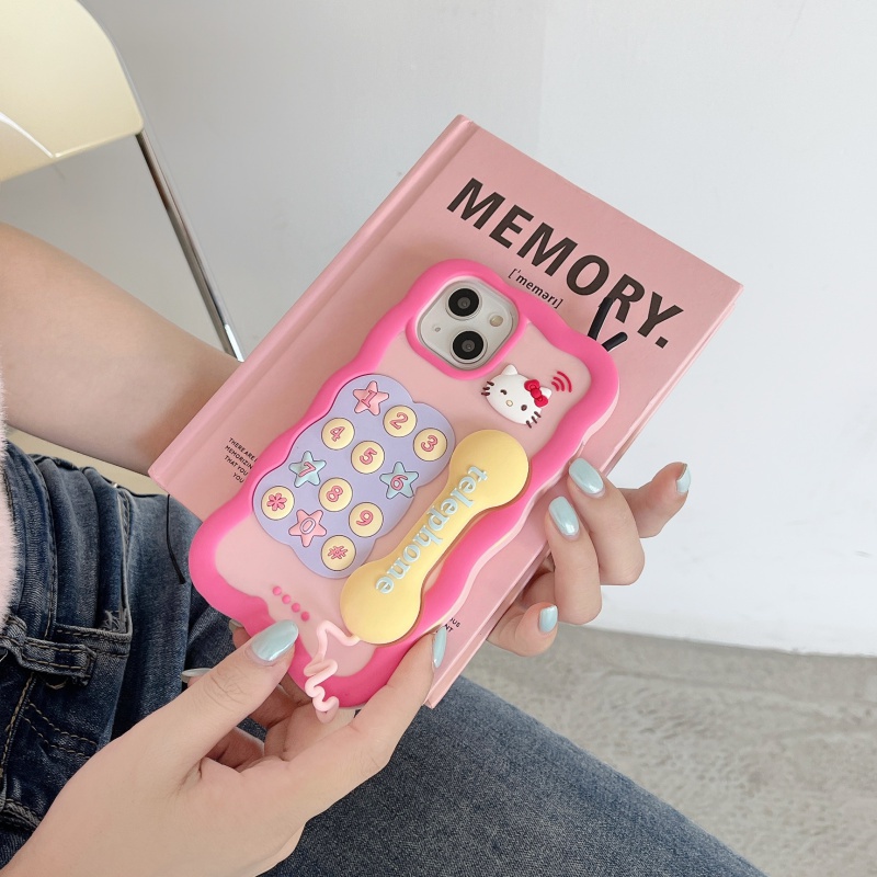 Ốp Điện Thoại Màu Hồng 3D Cho iPhone 11 12 12Pro 12promax 14Pro 13 casing 13Pro 13promax 14 14promax iPhone13
