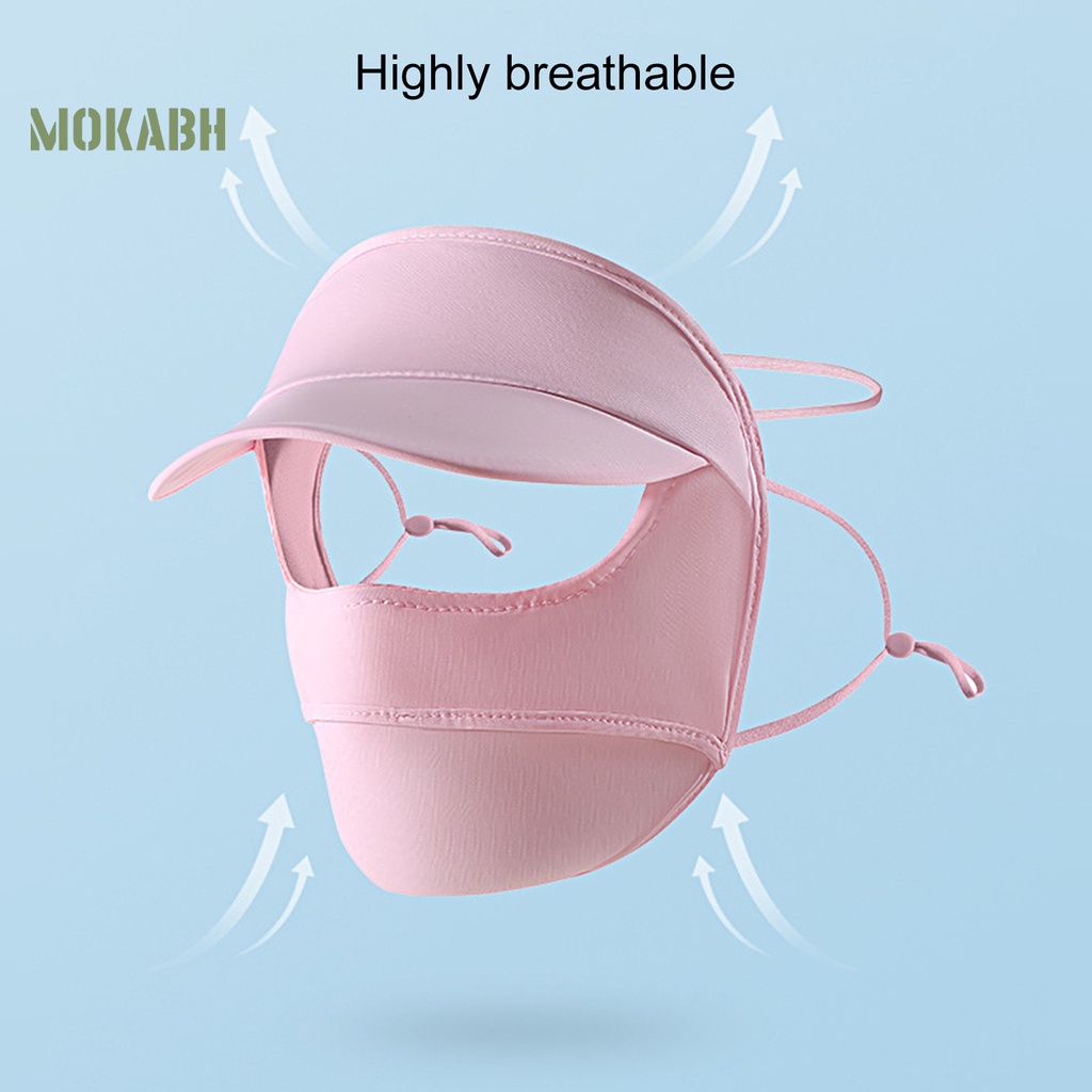 Khẩu Trang Chống Nắng Bảo Vệ Tai Xoay 360 Độ Bằng Lụa Lạnh