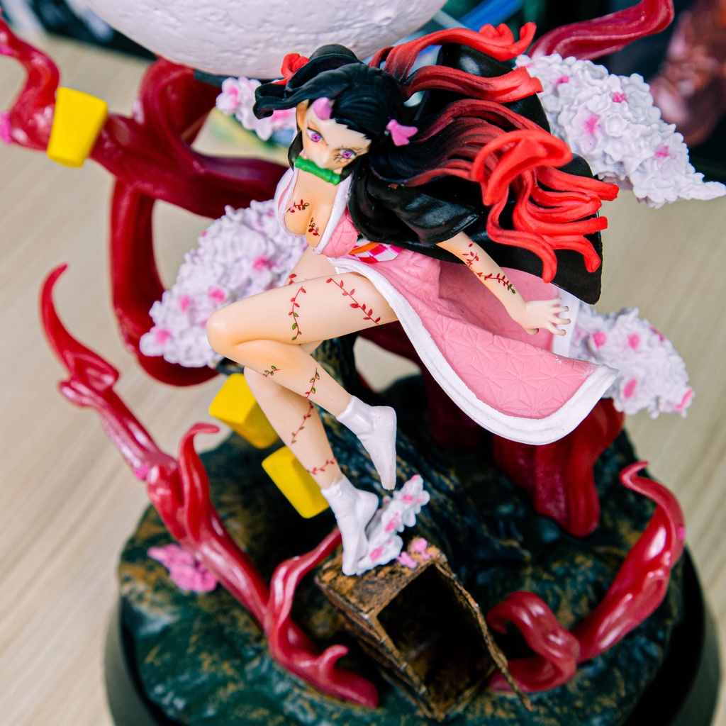 Mô hình kimetsu no yai ba Nezuko trạng thái chiến đấu cao 31cm | figure anime thanh gươm diệt quỷ đồ chơi mô hình