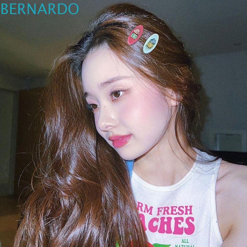 Kẹp Tóc Hình Trái Tim Màu Sắc Ngọt Ngào Y2k