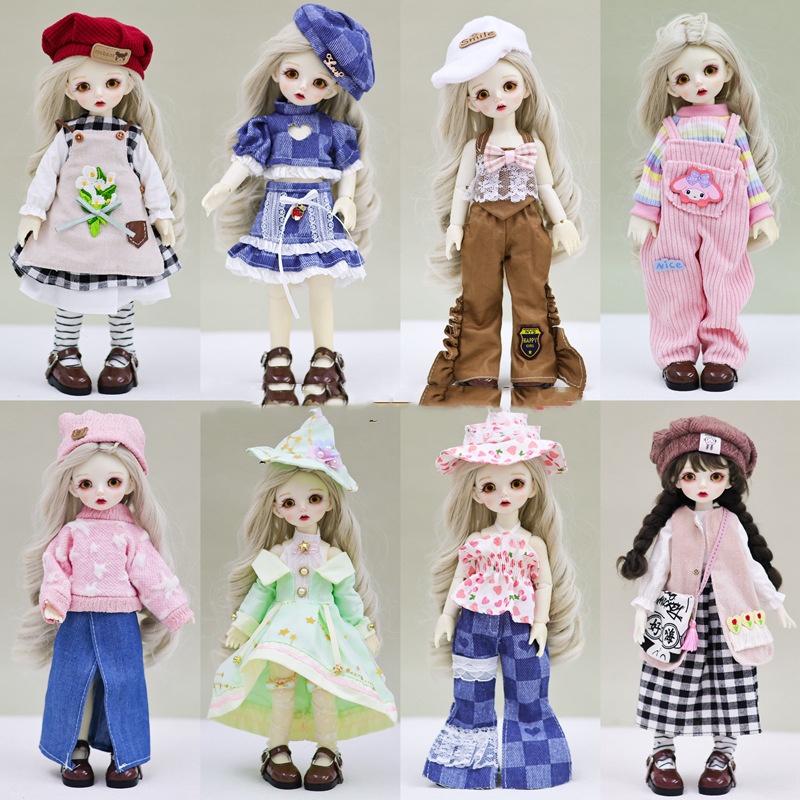 Đầm Công Chúa BJD 1 / 6 Thời Trang Xinh Xắn Cho Búp Bê 30cm