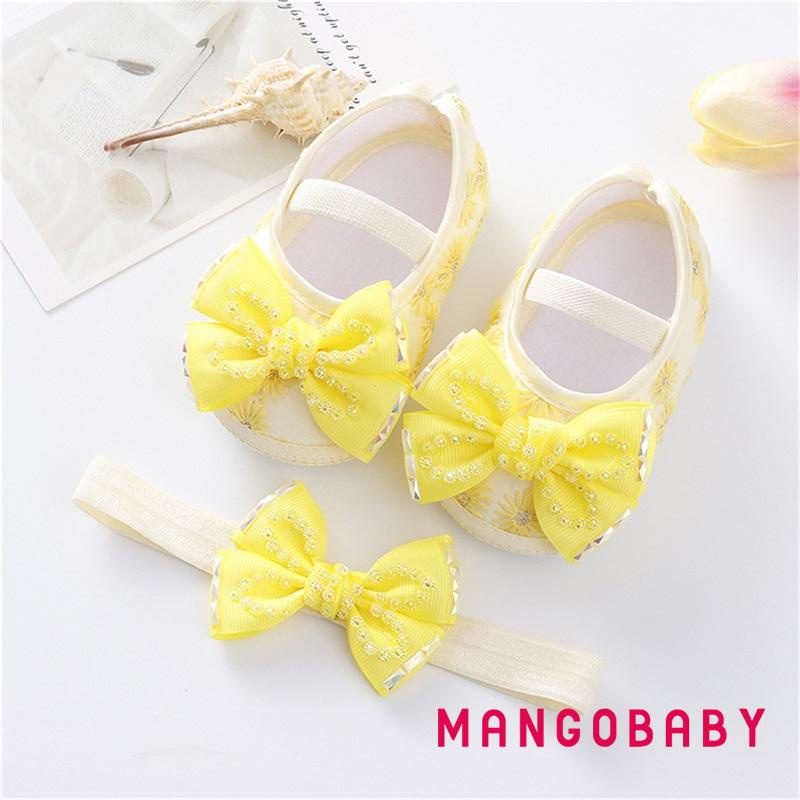 Giày Búp Bê Phối Nơ Xinh Xắn Dành Cho Bé Gái