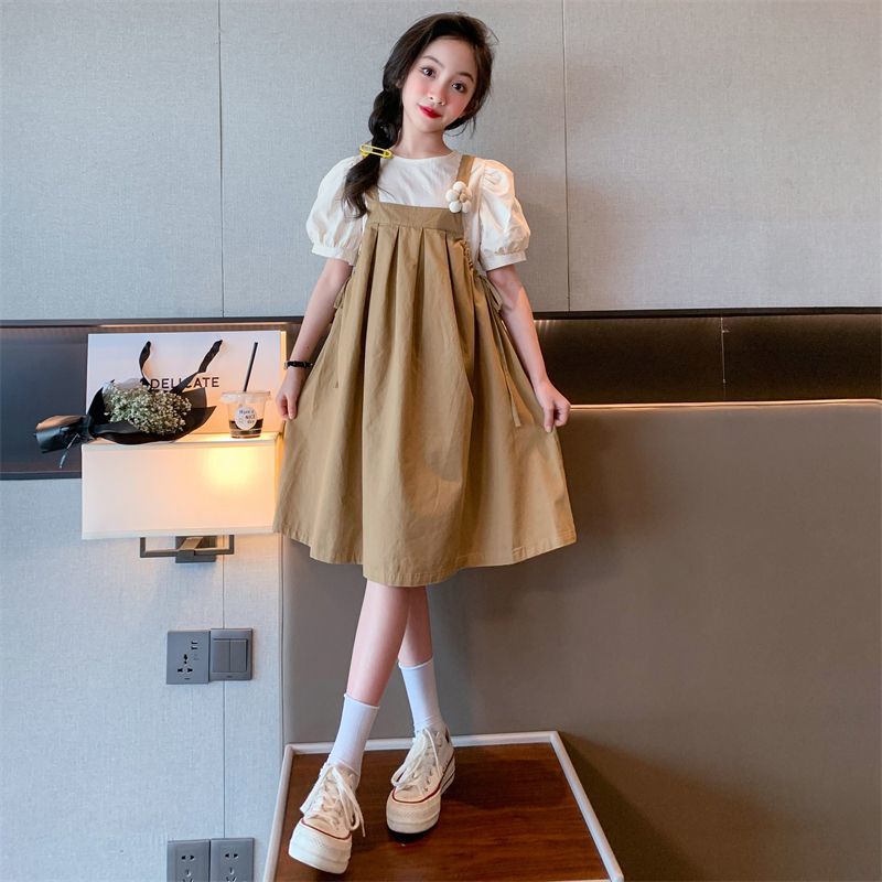 Đầm Thời Trang Mùa Hè 2023 Phong Cách Mới Dành Cho Bé Gái 5-6 - 7-8 - 9-10 - 11-12 - 13-14 Tuổi