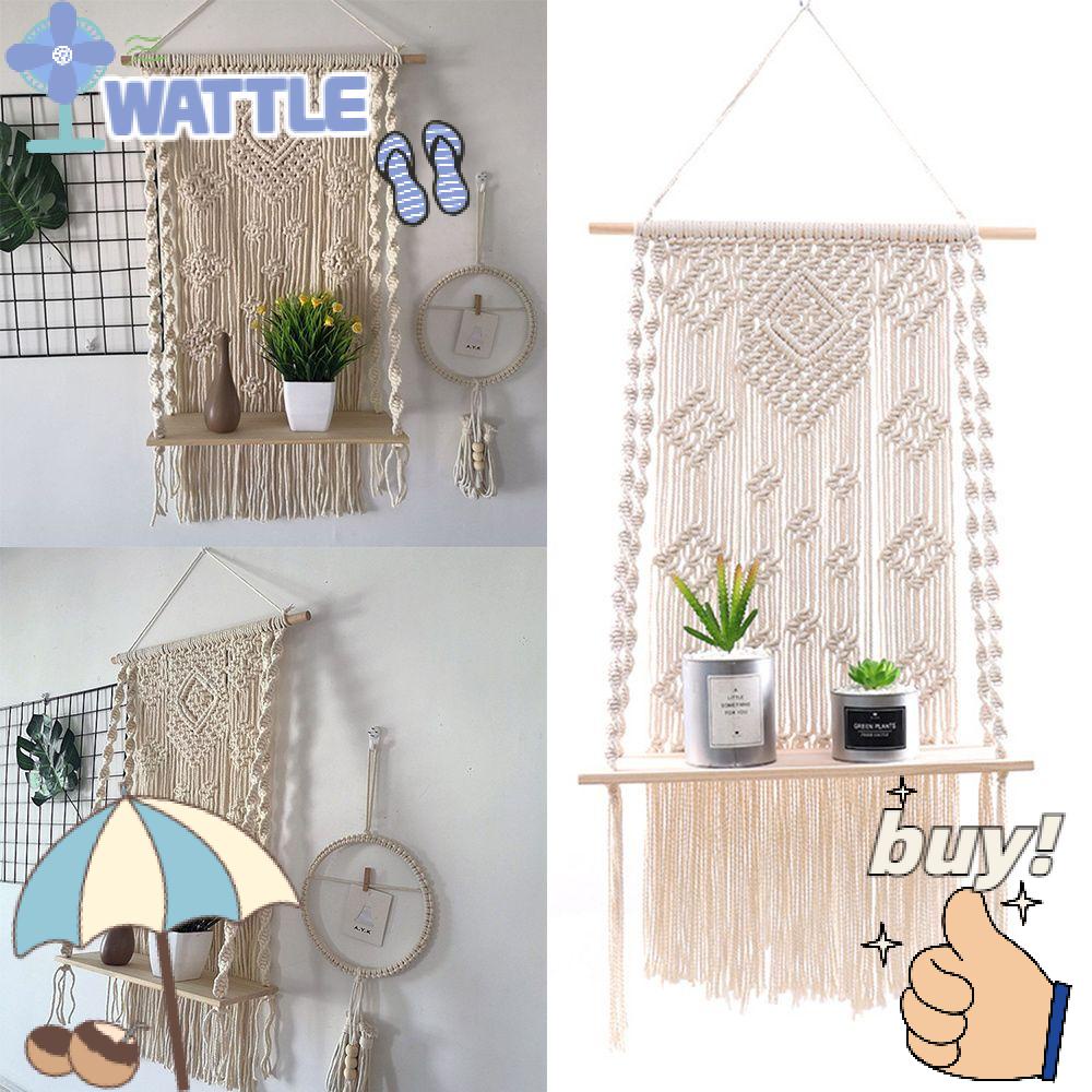 Giá Đỡ Chậu Hoa Bằng Vải Dệt Tay Phong Cách Boho Dành Cho Trang Trí Nhà Cửa