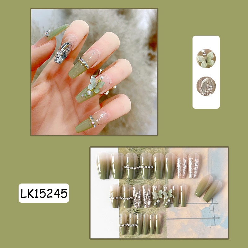 Miếng Dán Trang Trí Móng Tay Họa Tiết Bướm Thời Trang Xuân Hè