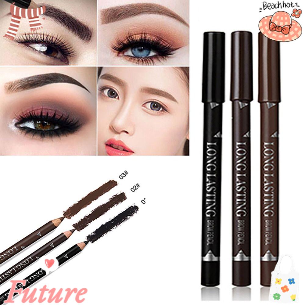 Bút Kẻ Lông Mày 3 Màu Tùy Chọn Không Phai Tiện Dụng