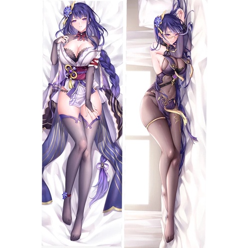 Vỏ Gối In Hình Nhân Vật Otaku Waifu Peachskin Anime Genshin Va Chạm Raiden Makoto Baal Dakimakura